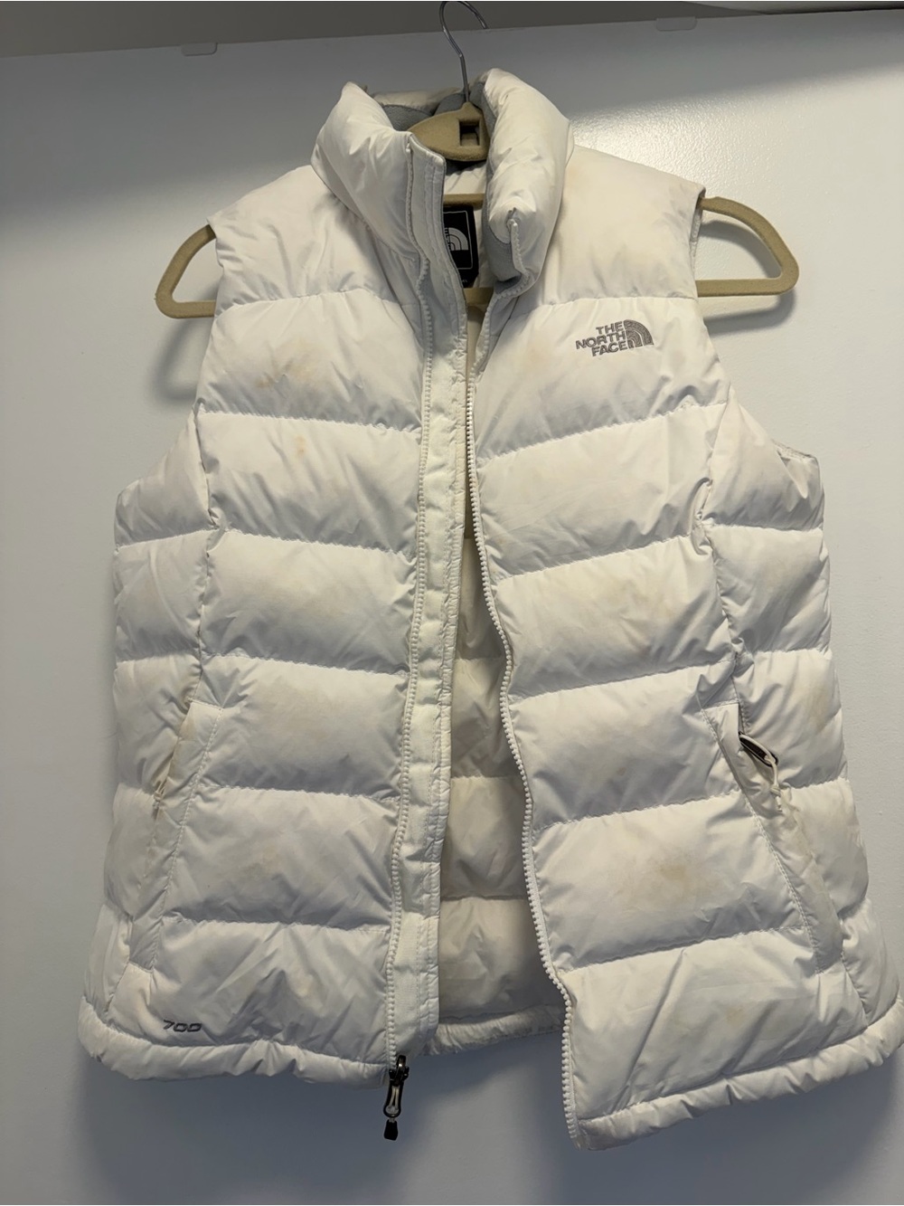 The North Face Women’s White Quilted Down Vest